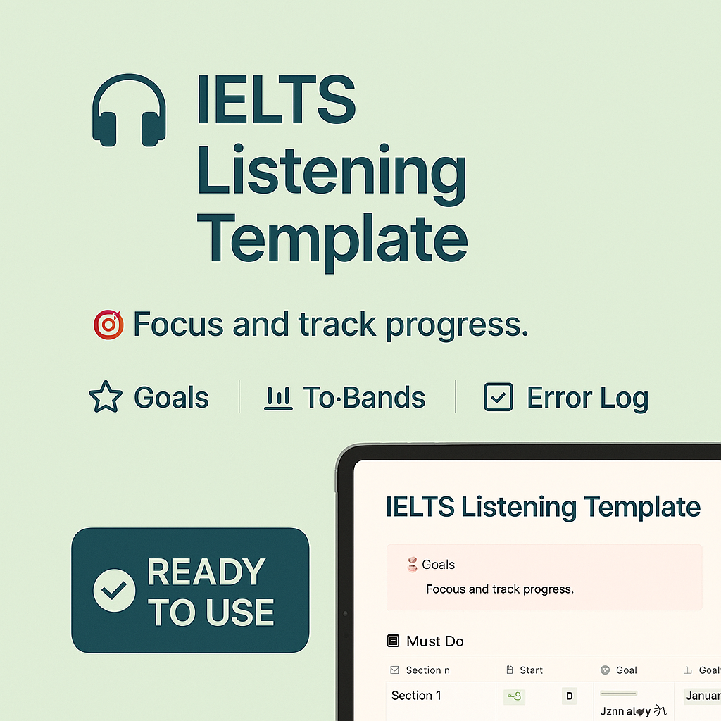 IELTS Listening Template