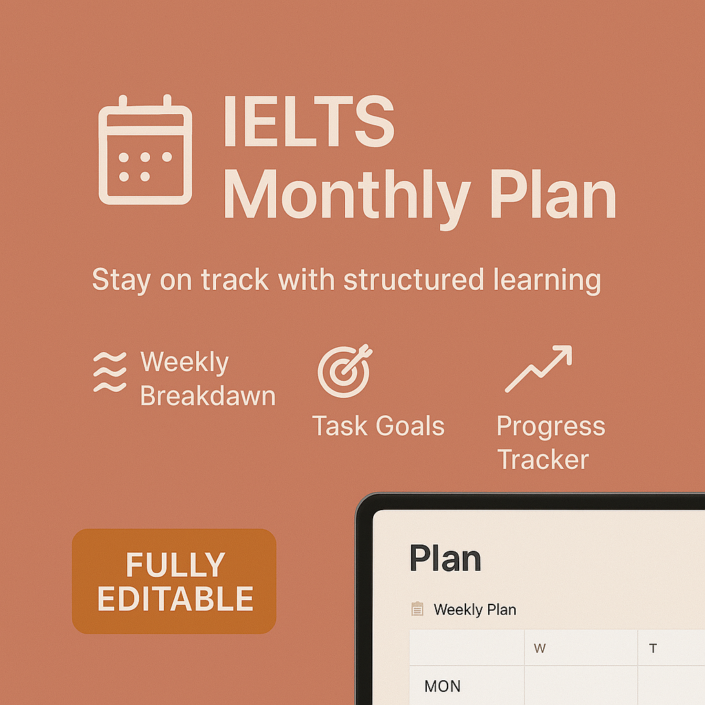 IELTS Study Plan Template