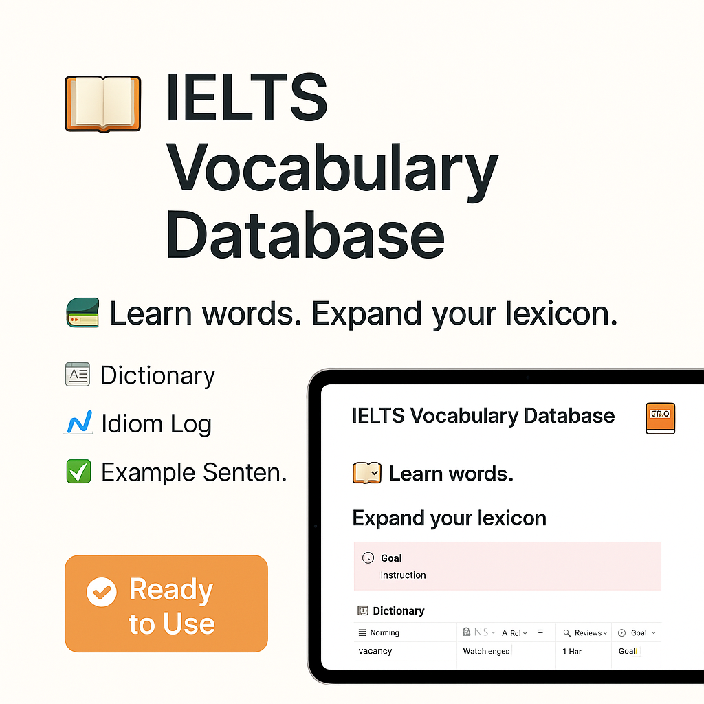 IELTS Vocabulary Tracker