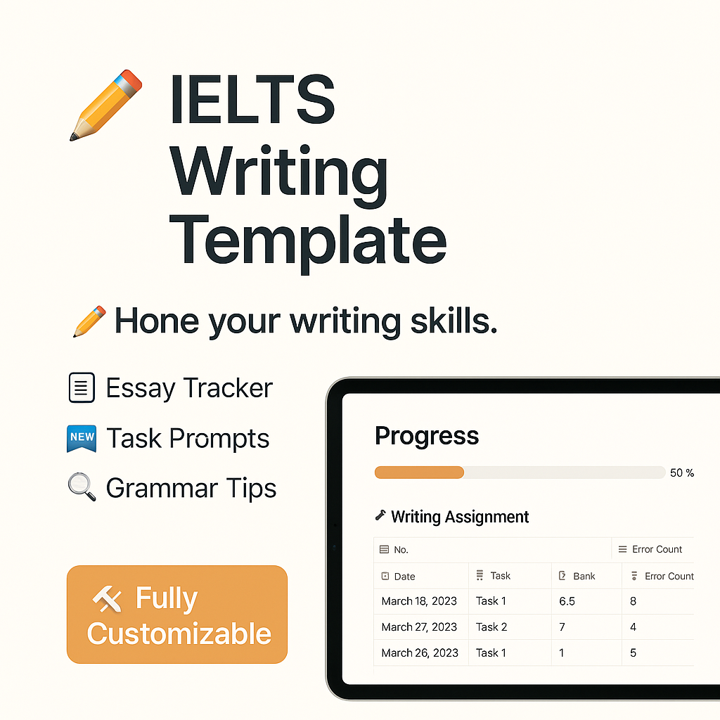 IELTS Writing Templates Pack